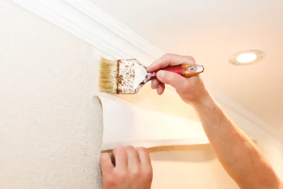 Pose de papier peint à Larribar-Sorhapuru — revêtements muraux et toiles de verre